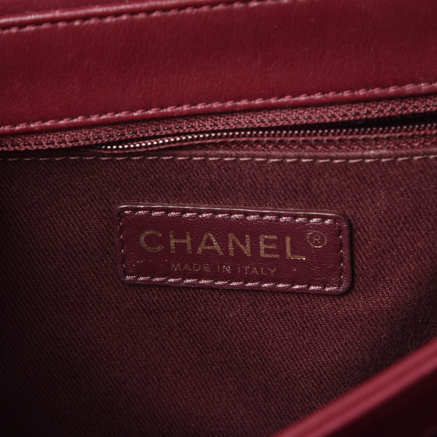 Chanel Calfskin Perfect Edge Medium Flap Burgundy 6 of 15