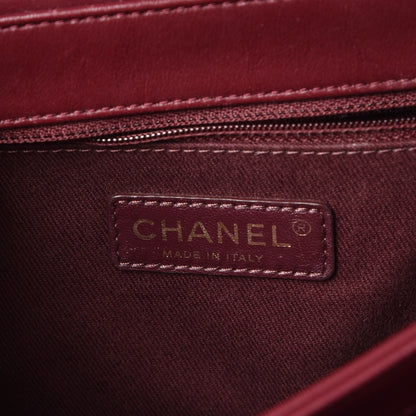 Chanel Calfskin Perfect Edge Medium Flap Burgundy 6 of 15