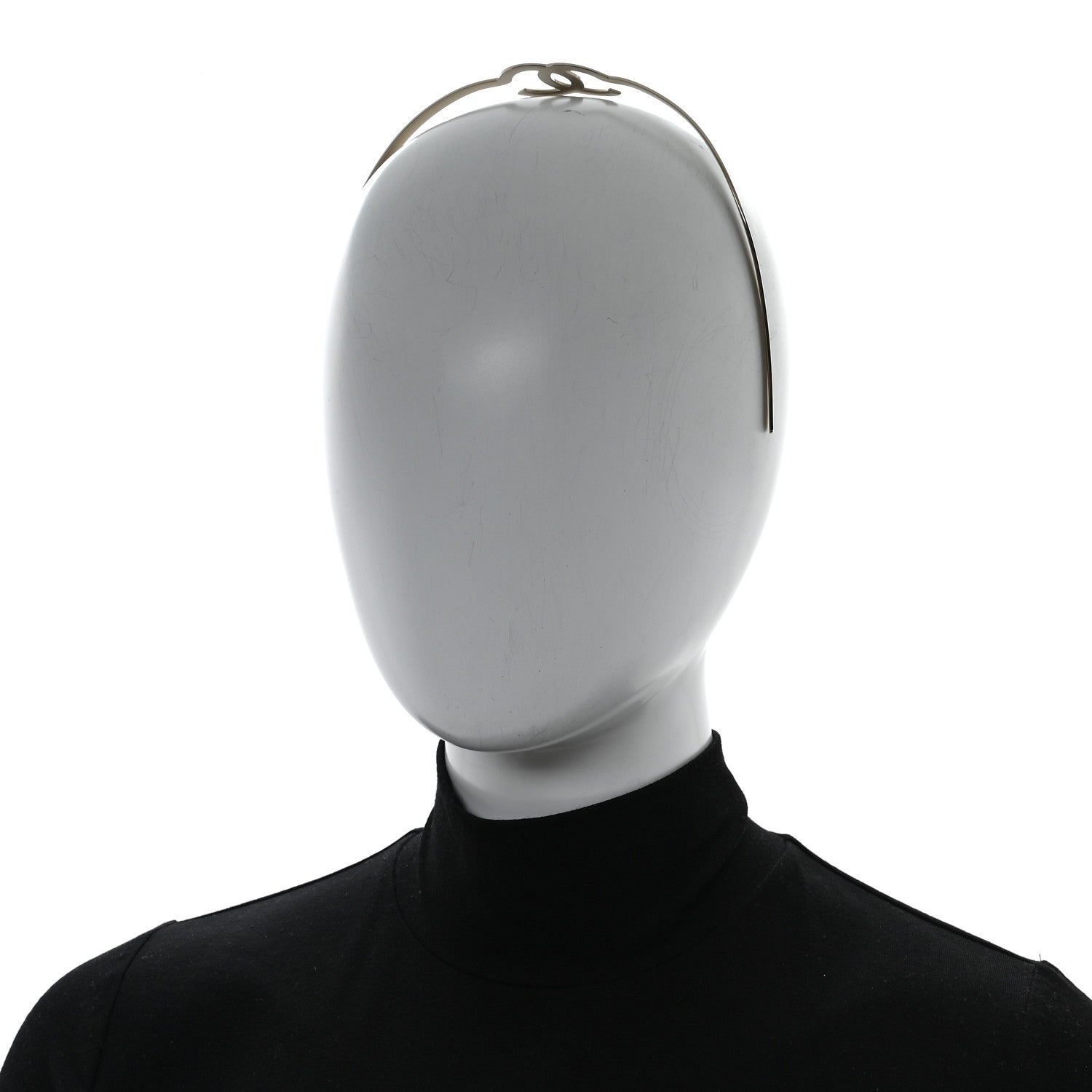 Chanel Metal CC Headband Light Gold 2 of 5