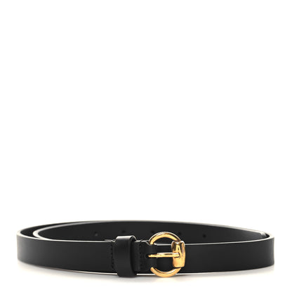 Gucci Calfskin Horsebit Buckle Belt 85 34 Black 1 of 5