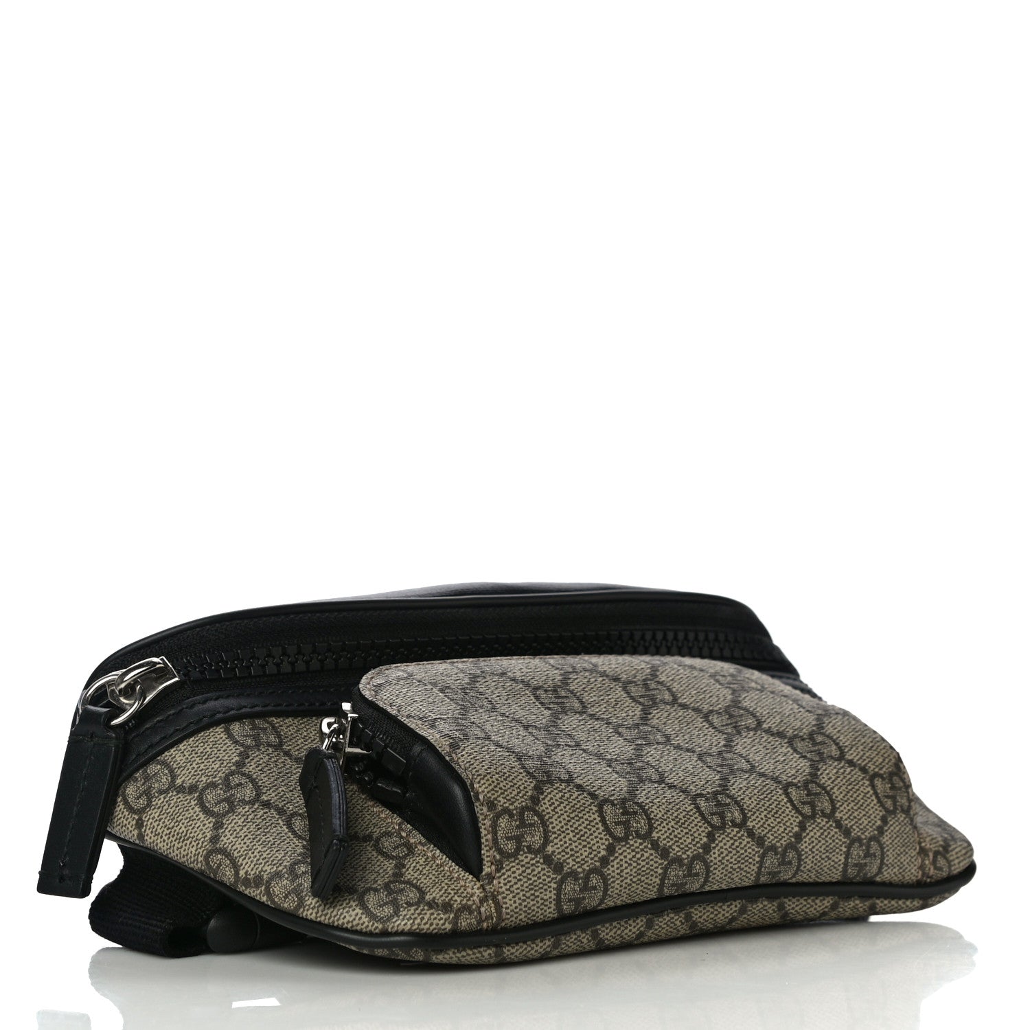 Gucci GG Supreme Monogram Belt Bag Black 4 of 11
