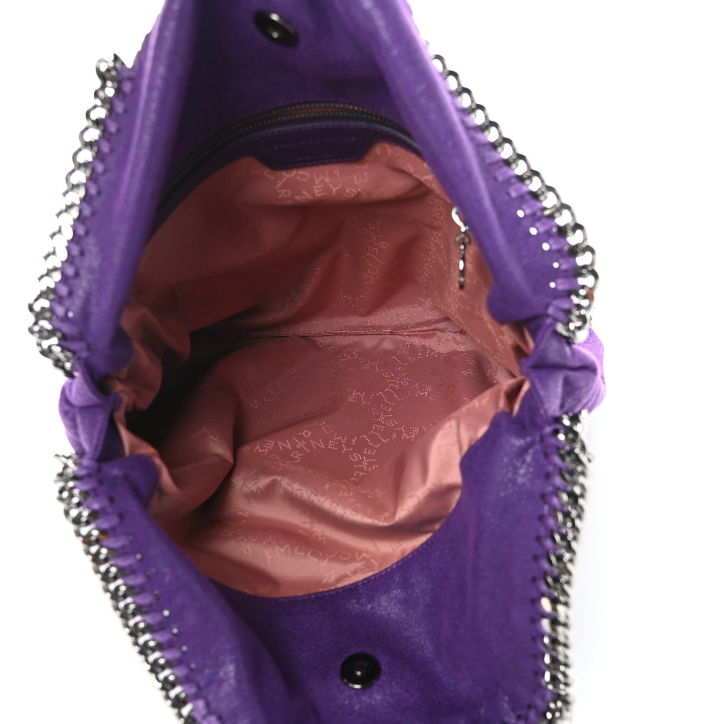 Shaggy Deer Falabella Fold Over Tote Bright Purple