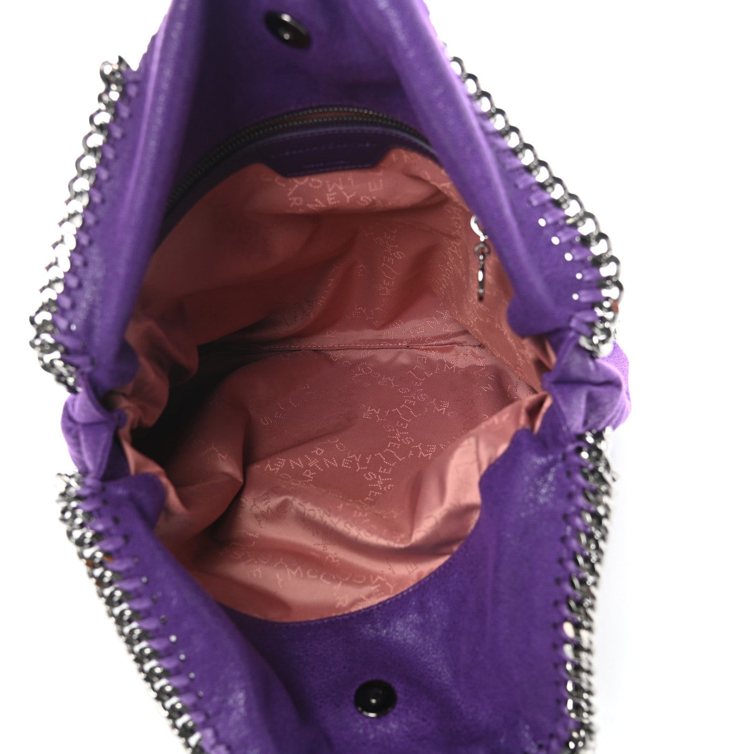 Stella McCartney Shaggy Deer Falabella Fold Over Tote Bright Purple 6 of 10