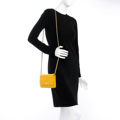 Chanel Caviar Wallet On Chain WOC Yellow 2 of 15