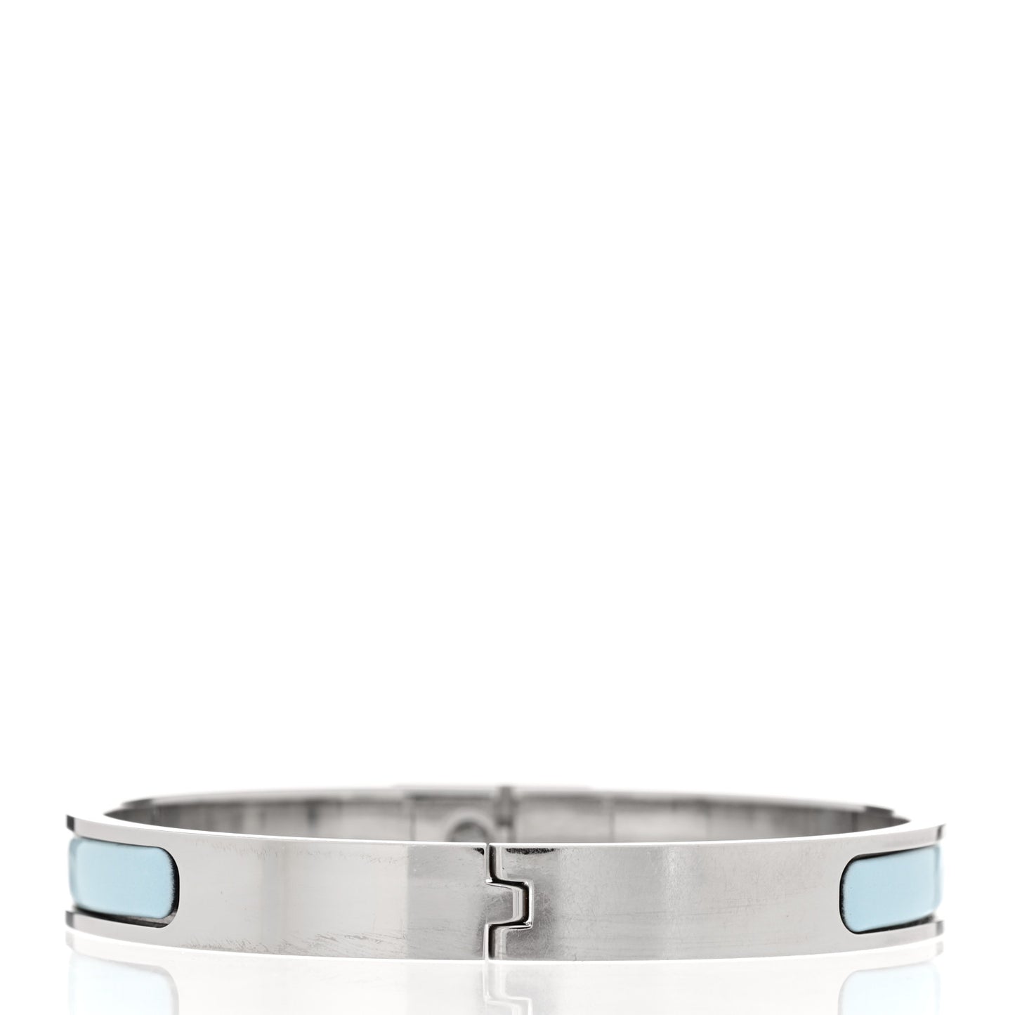 Enamel Mini Clic Kelly Bracelet GM Bleu Polaire