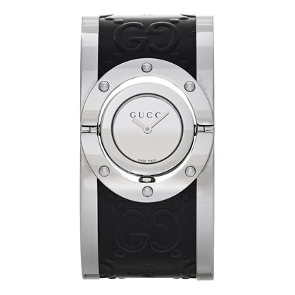 Gucci Stainless Steel Calfskin 33mm Twirl Quartz Watch 1 of 4