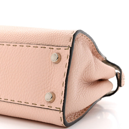 Fendi Cuoio Romano Selleria Bi-Color Medium Peekaboo Iconic Essentially Satchel Cipria Latte 11 of 11