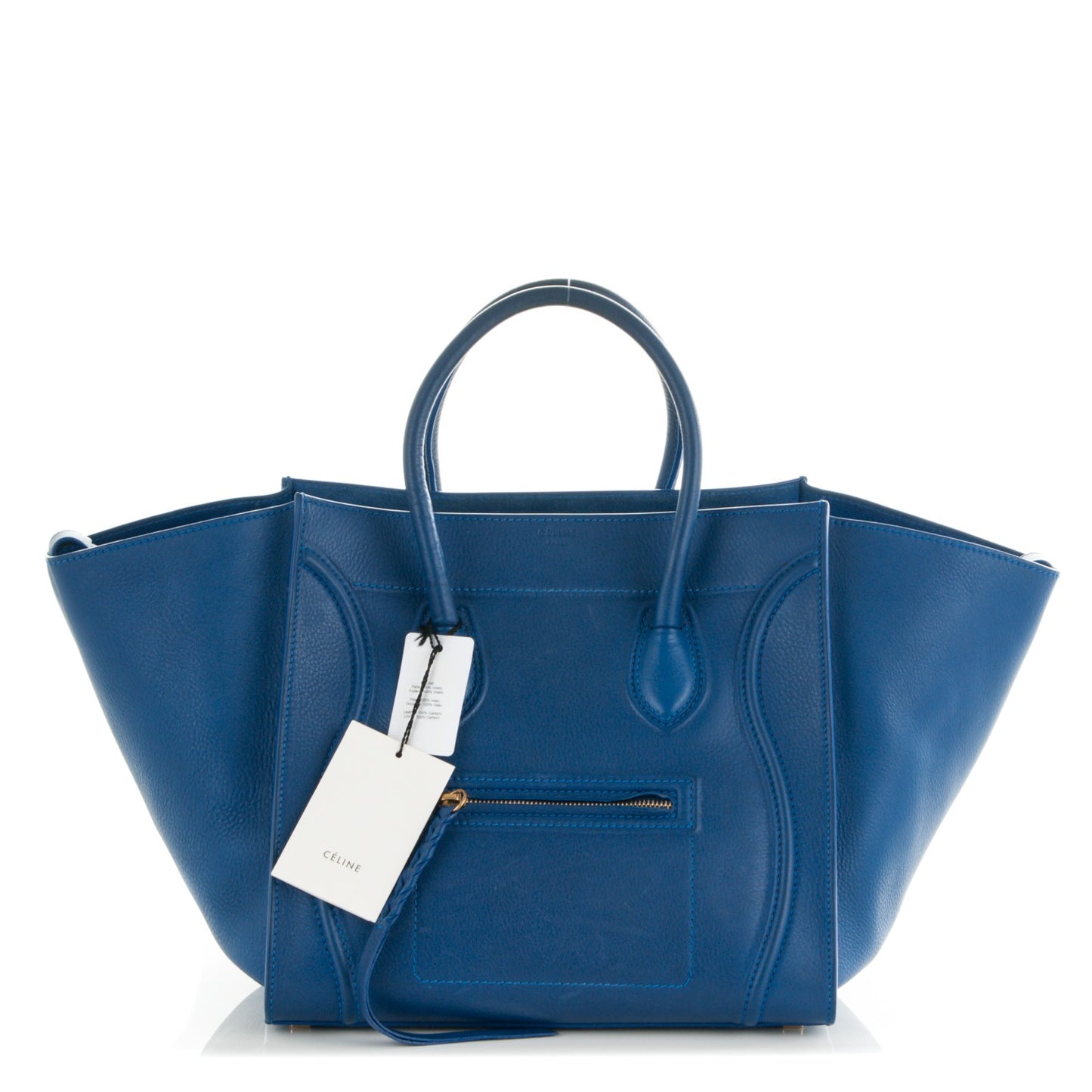 Supple Calfskin Medium Phantom Luggage Royal Blue