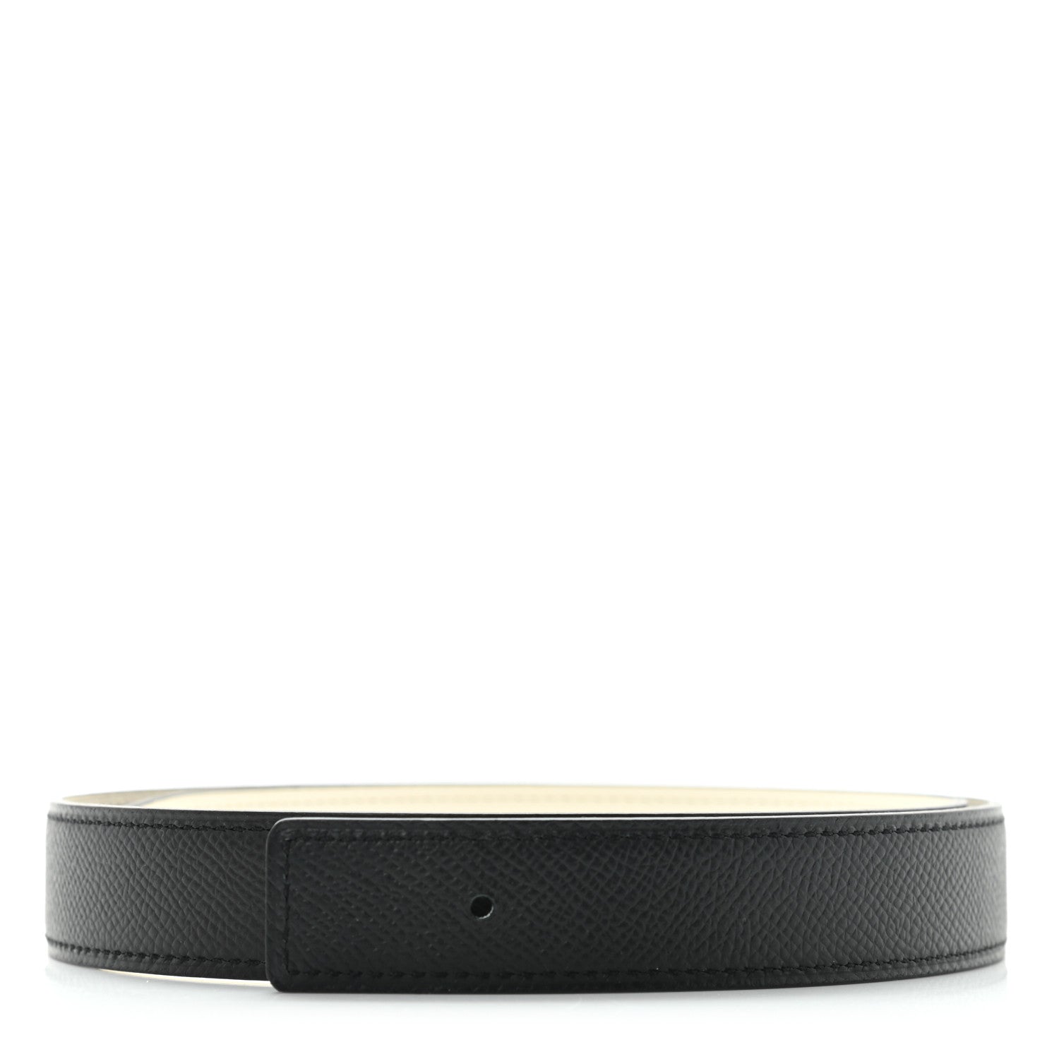 Hermes Swift Epsom 24mm H Belt Strap 70 Nata Black 1 of 5