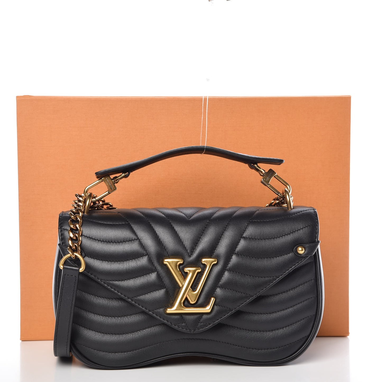 Calfskin New Wave Chain MM Black