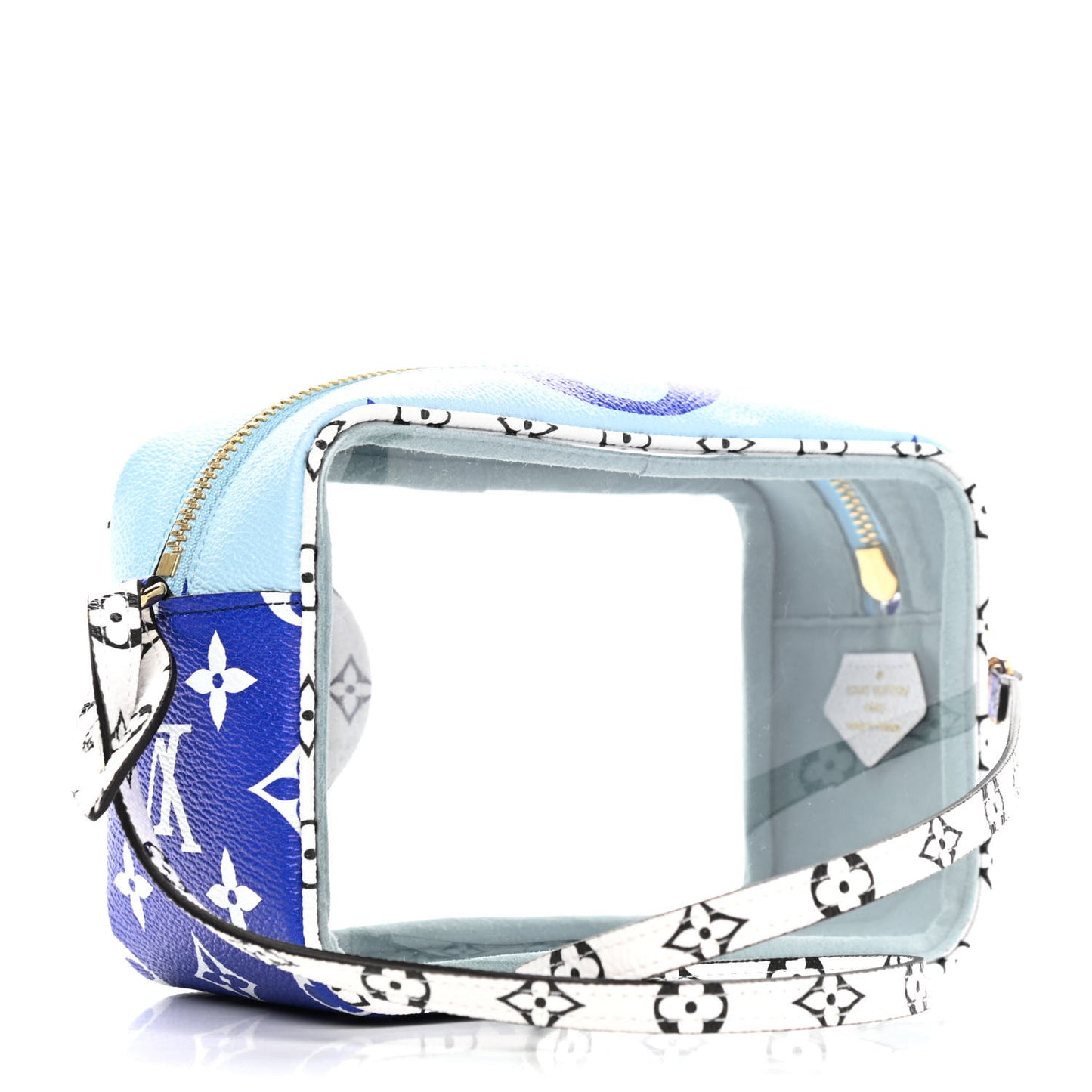 Monogram Giant Hawaii Beach Pouch Blue