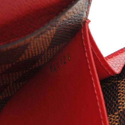 Louis Vuitton Damier Ebene Emilie Wallet Red 7 of 7