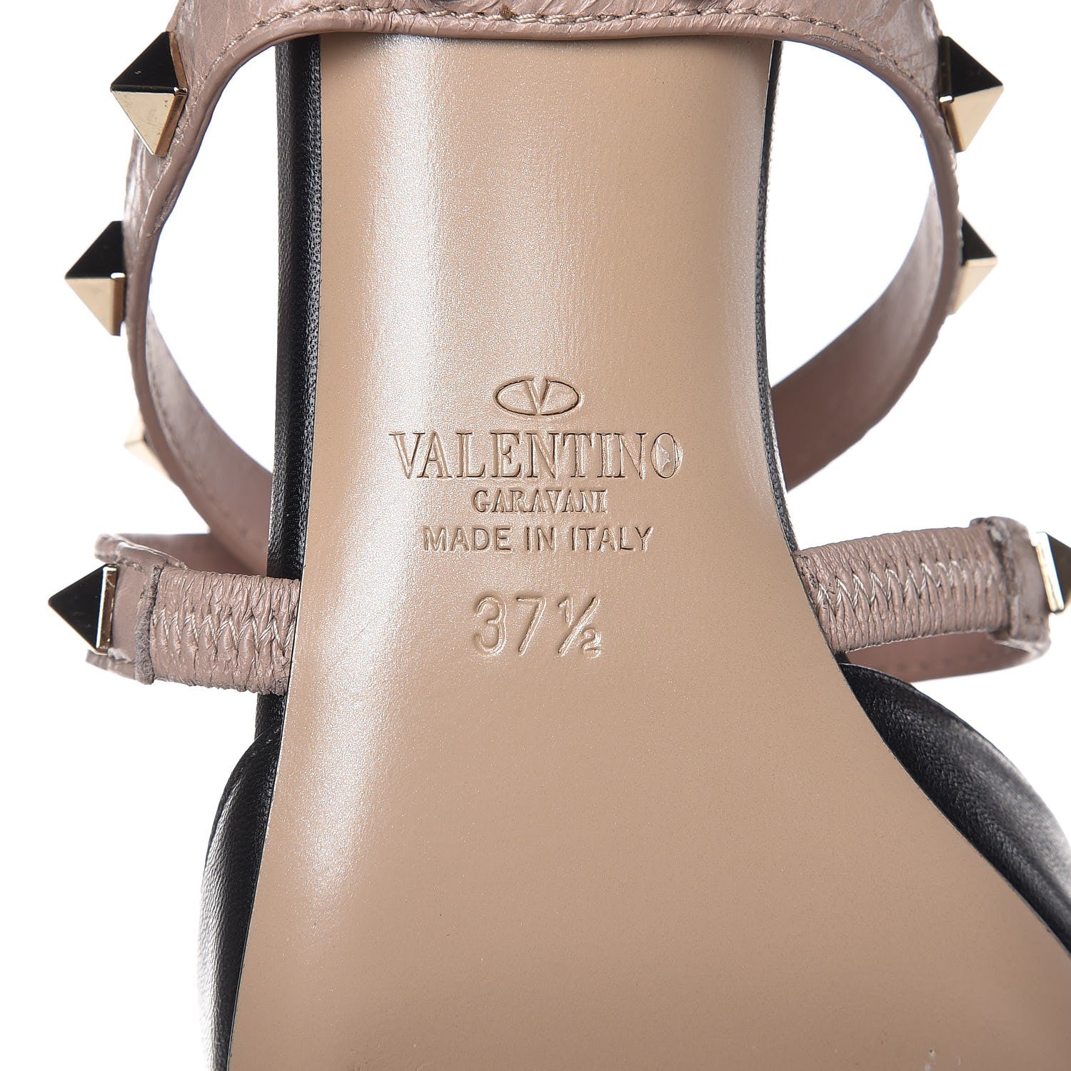 Valentino Garavani Nappa Rockstud Criss Cross 55mm Mules 37.5 Black Poudre 6 of 10