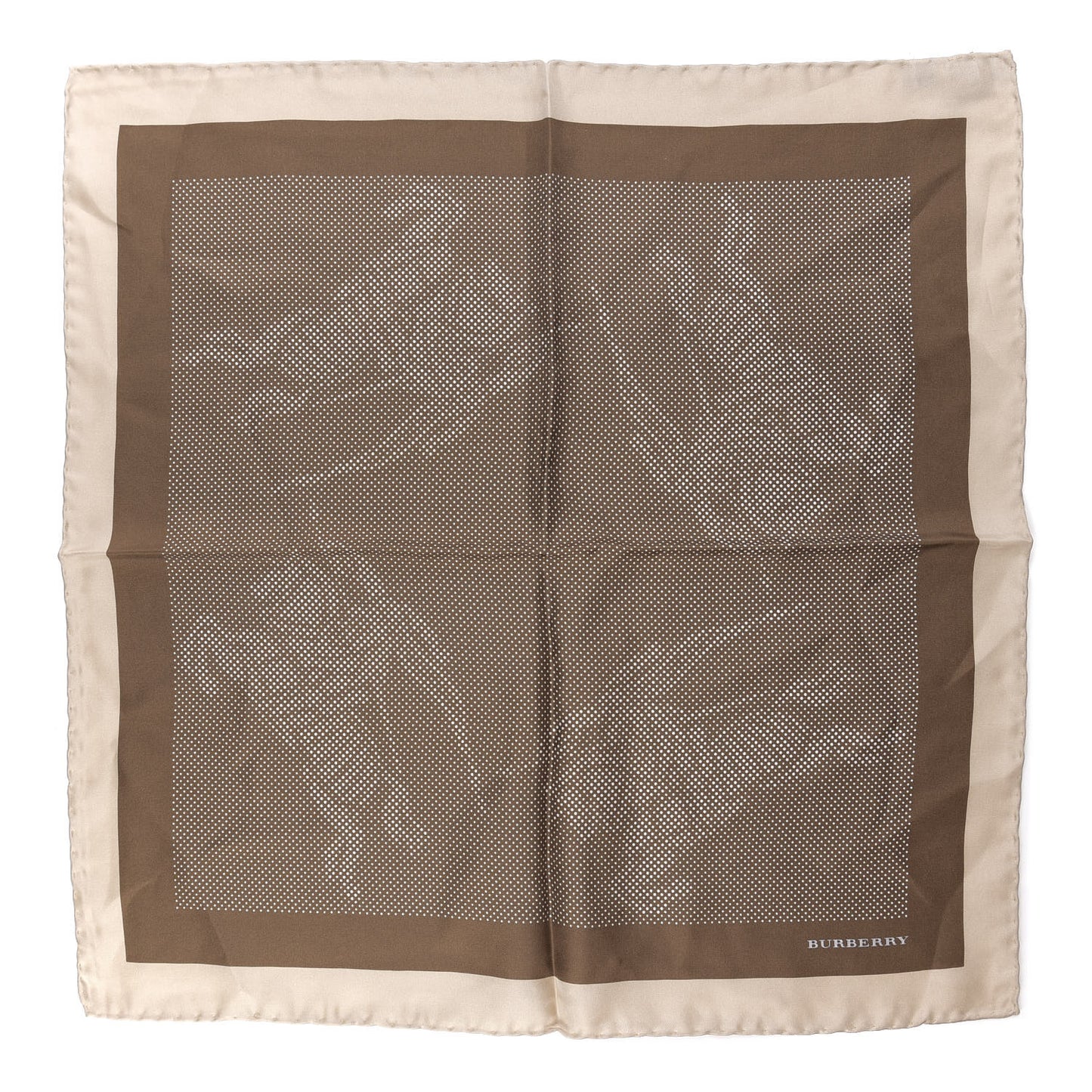 Silk Equestrian Knight Print Square Scarf Brown