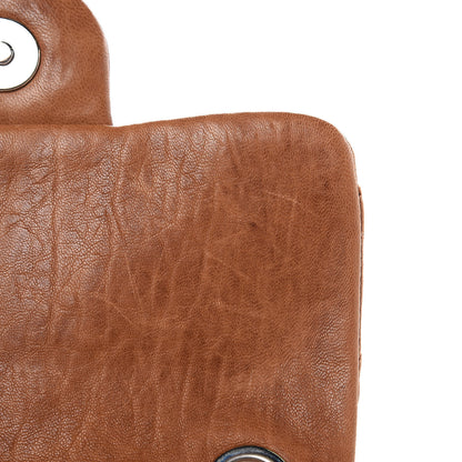 Chanel Washed Lambskin Mini Chain Around Messenger Brown 12 of 12