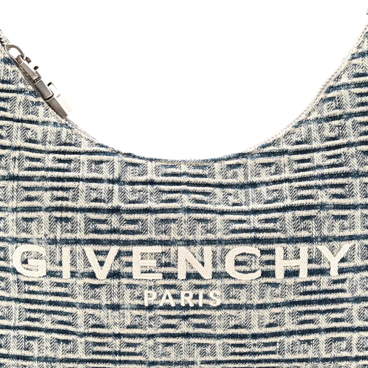 Denim 4G Logo Small Moon Cut Out Shoulder Bag Light Blue