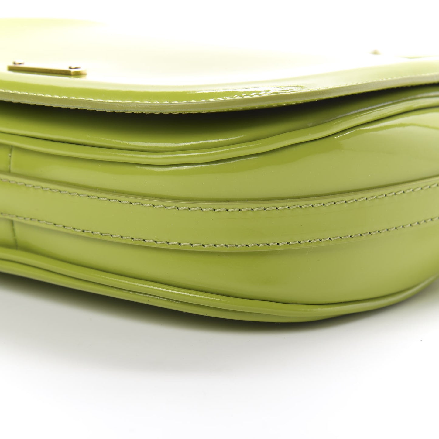 Patent Small Leigh Crossbody Bag Lemon Green