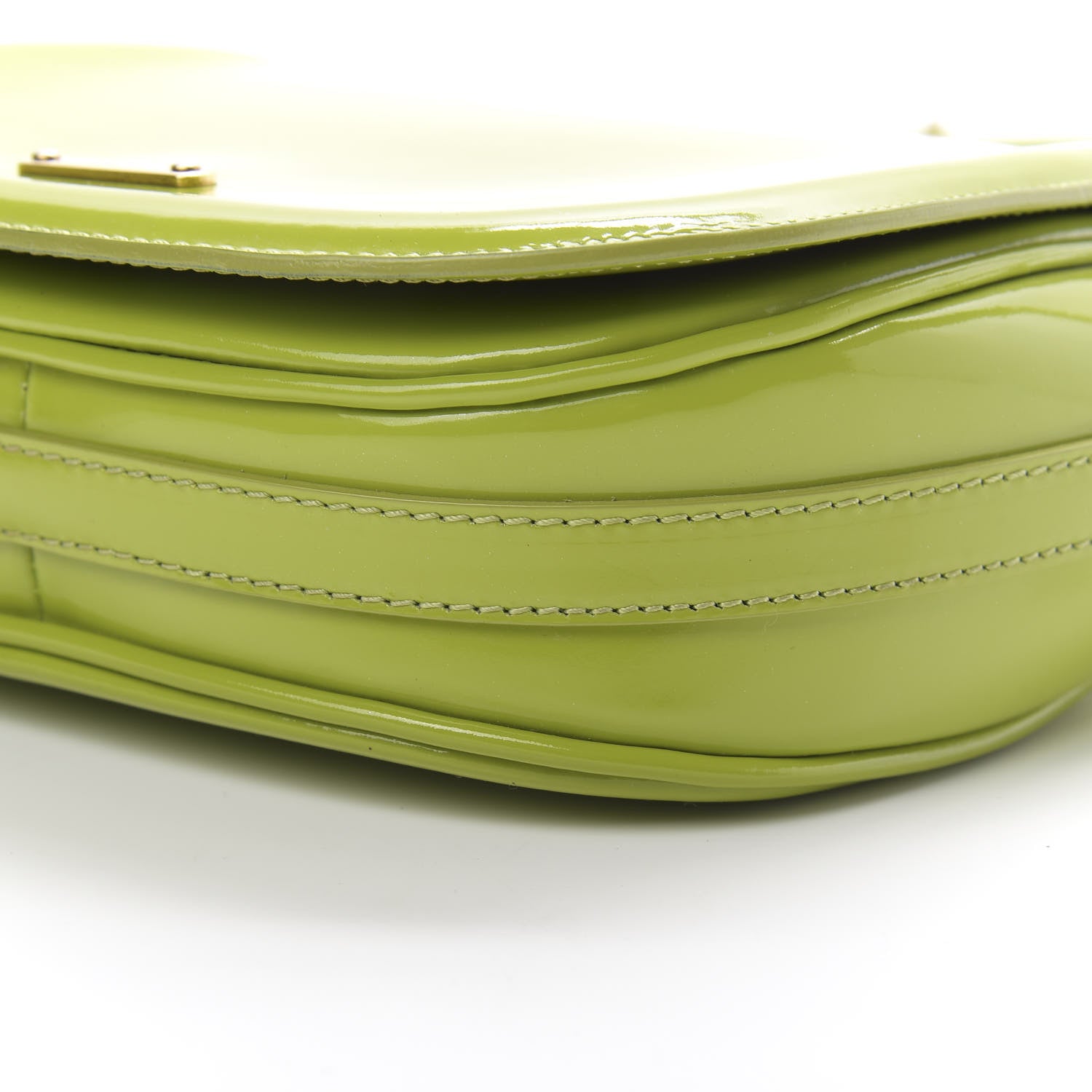 Burberry Patent Small Leigh Crossbody Bag Lemon Green 11 of 19