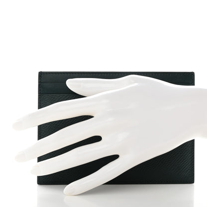 Celine Grained Calfskin Card Holder Amazone 2 of 10