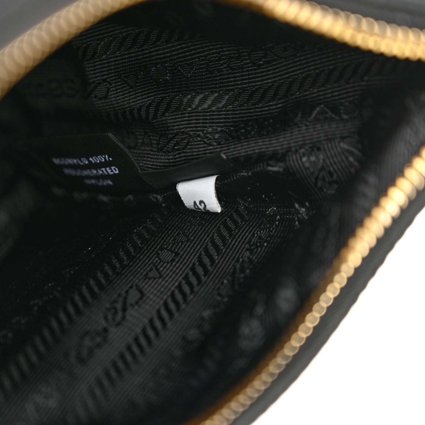 Tessuto Nylon Saffiano Mini Re-Edition 2005 Bag Black