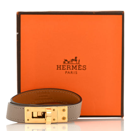 Hermes Swift Kelly Double Tour Bracelet T2 Etain 5 of 5