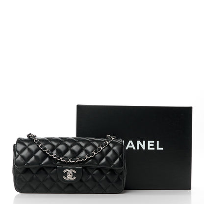 Chanel Lambskin Quilted East West Flap Black 12 of 12