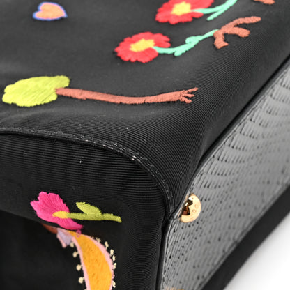 Dolce & Gabbana Neoprene Watersnake Embellished Medium Miss Sicily Satchel Black Multicolor 12 of 13