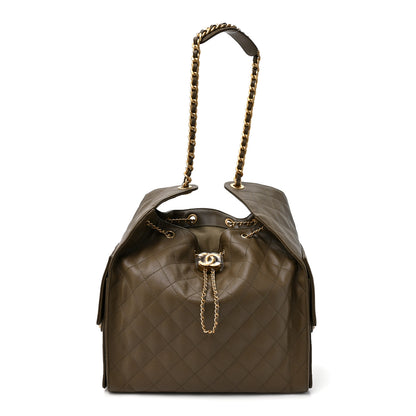 Chanel Caviar Quilted Medium Chanel 25 Handbag Dark Khaki 1 of 11