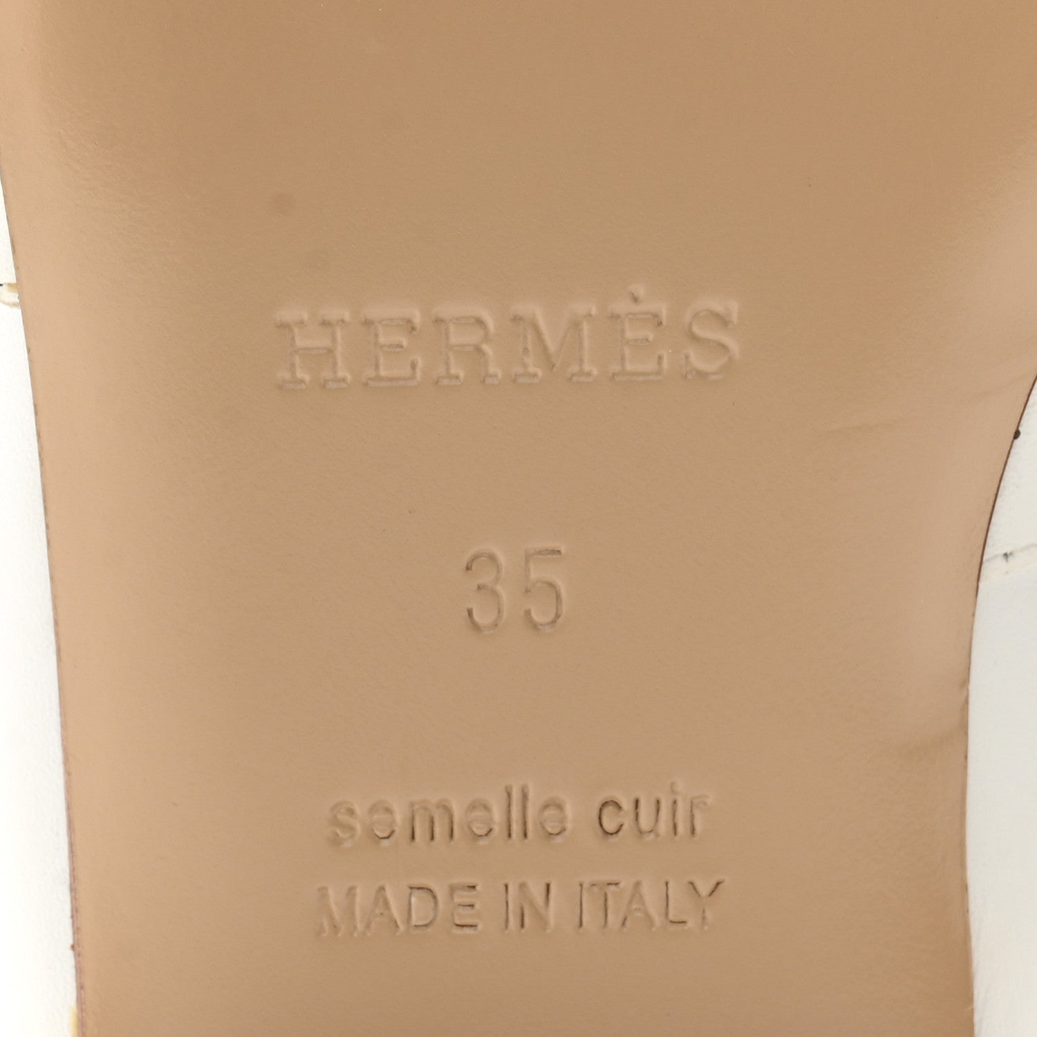 Hermes Calfskin Oz Mules 35 White 7 of 13