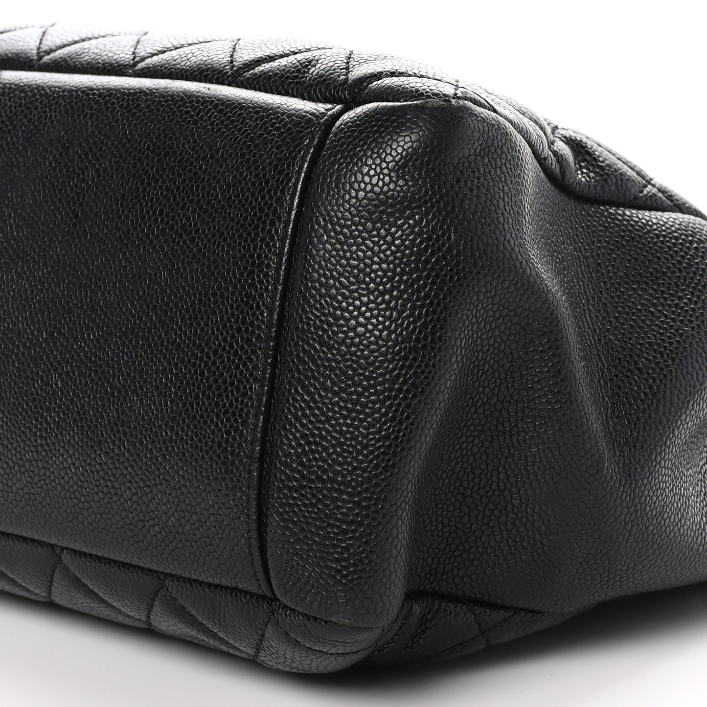 Caviar Quilted Grand Shopping Tote GST Black