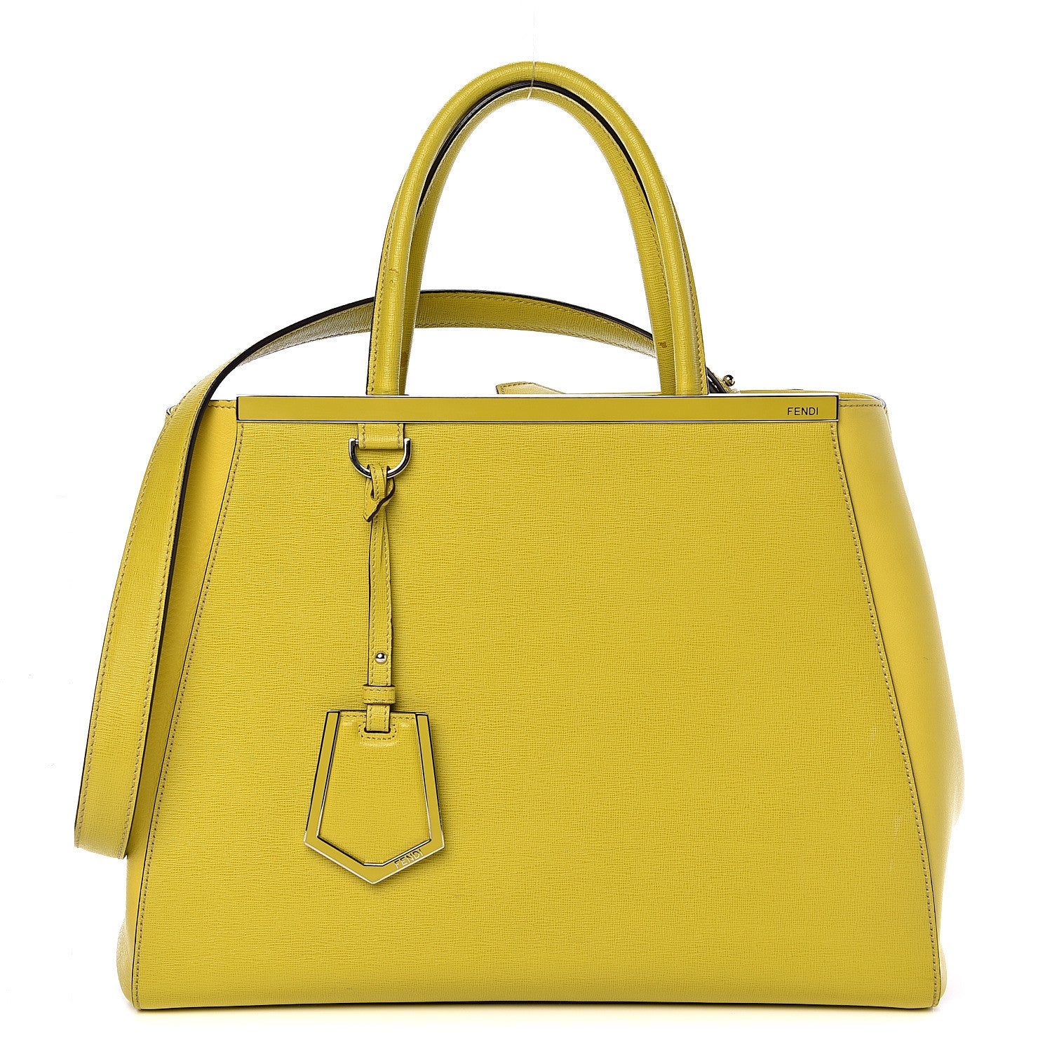 Fendi Vitello Elite Regular 2Jours Tote Cedro 1 of 17