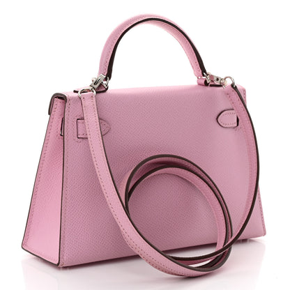 Hermes Epsom Mini Kelly Sellier 20 Mauve Sylvestre 4 of 25