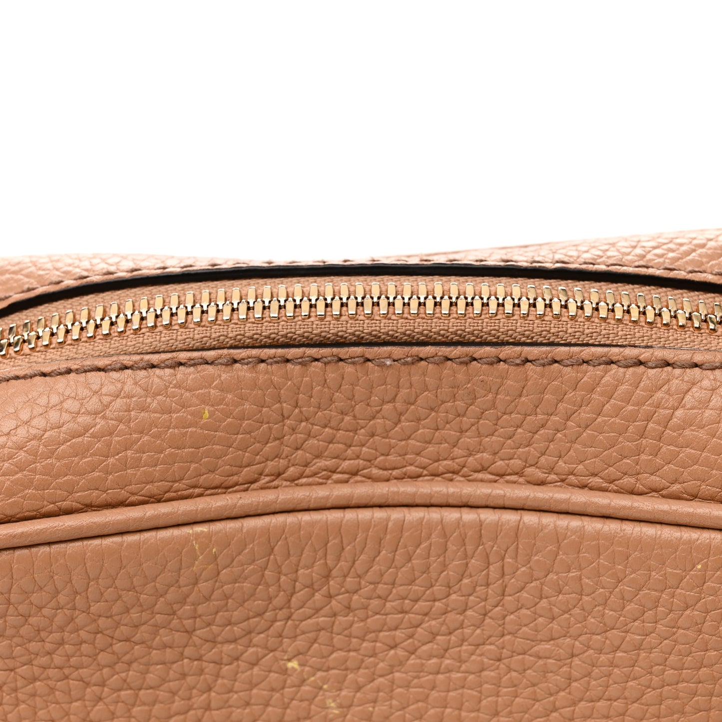 Pebbled Calfskin Small Soho Disco Bag Camelia