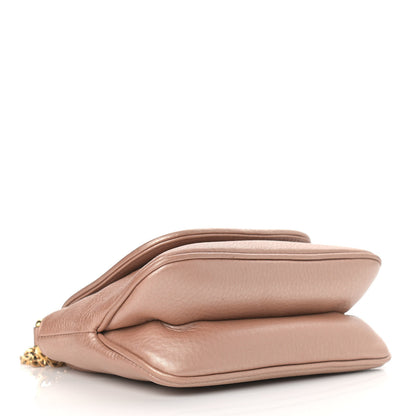 Gucci Pebbled Calfskin Small 1973 Chain Shoulder Bag Champagne 3 of 10