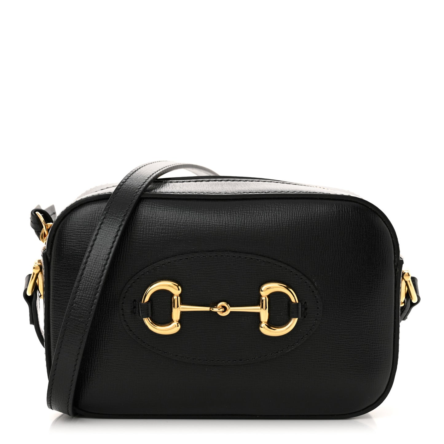 Calfskin Mini Horsebit 1955 Camera Shoulder Bag  Black