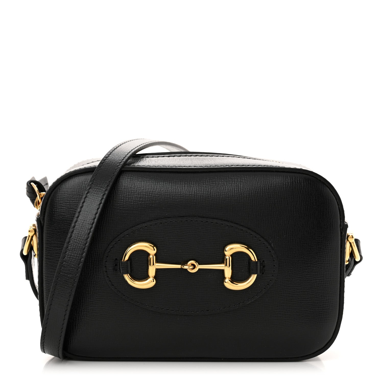 Gucci Calfskin Mini Horsebit 1955 Camera Shoulder Bag  Black 1 of 12