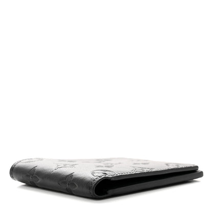 Louis Vuitton Calfskin Monogram Shadow Multiple Wallet Black 4 of 6