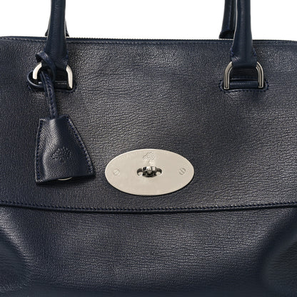 Mulberry Glossy Goatskin Medium Del Rey Satchel Midnight Blue 7 of 9