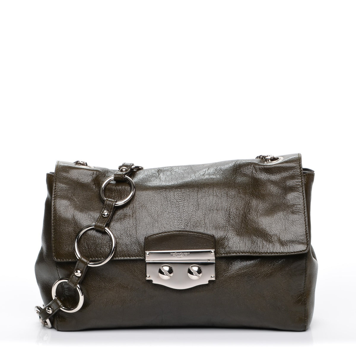 Saint Laurent Sac Le Sixieme Chain Bag Green 1 of 8