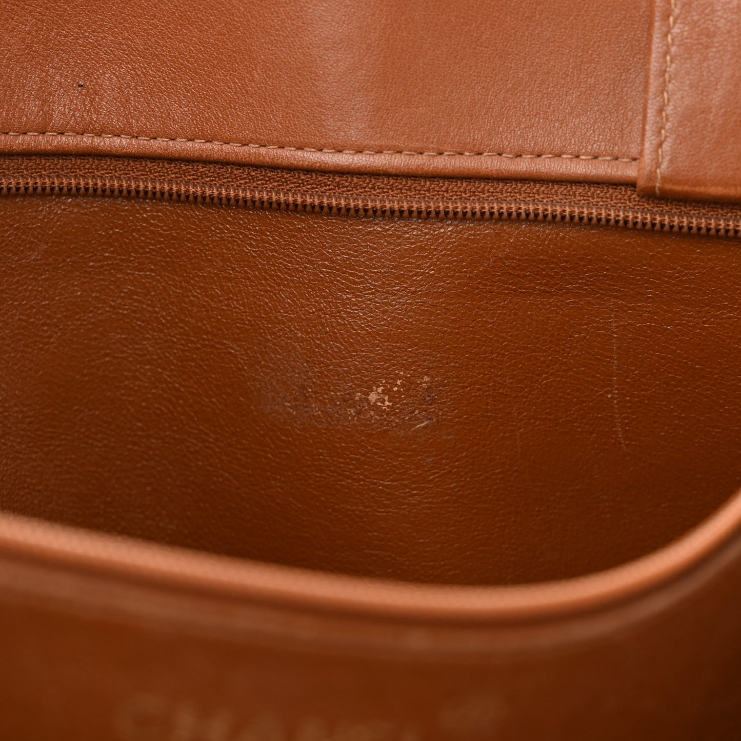 Lambskin Jumbo CC Shoulder Bag Brown