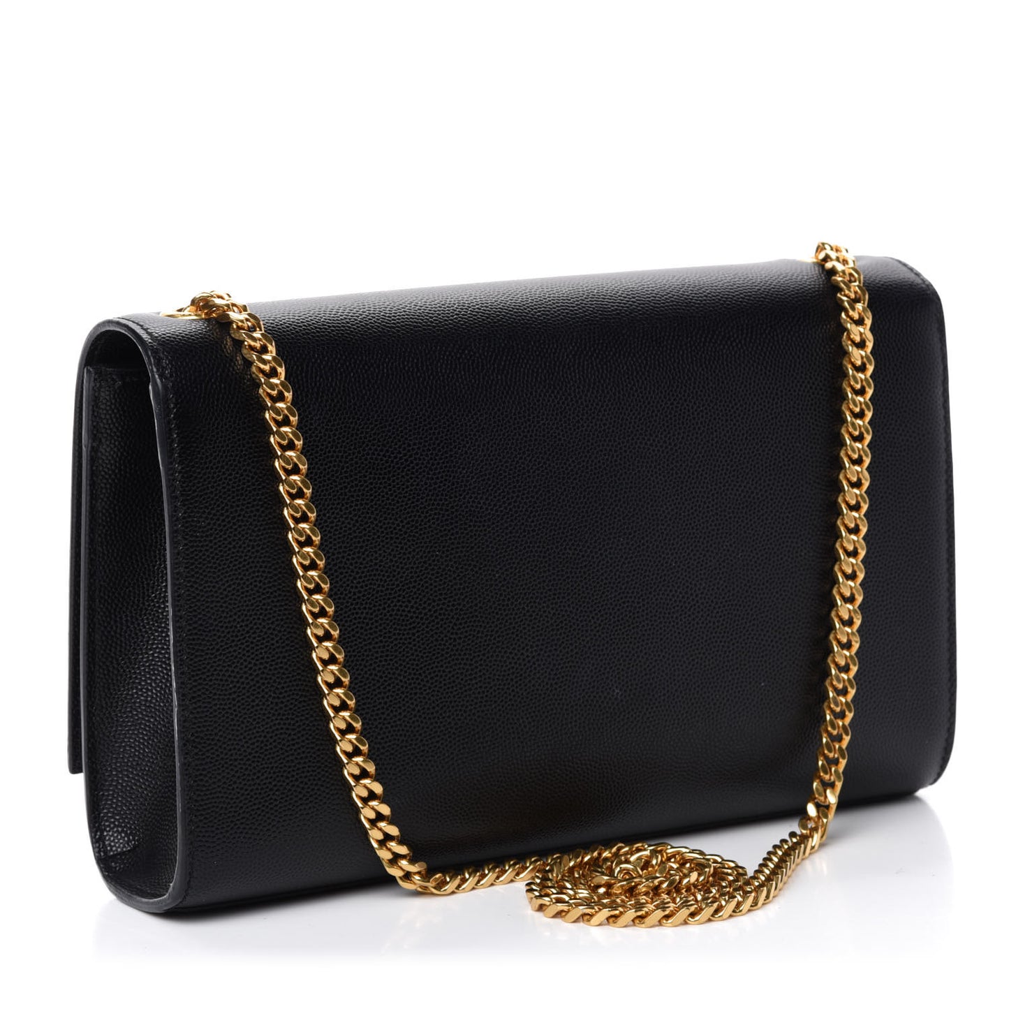 Grain De Poudre Medium Classic Monogram Kate Satchel Black