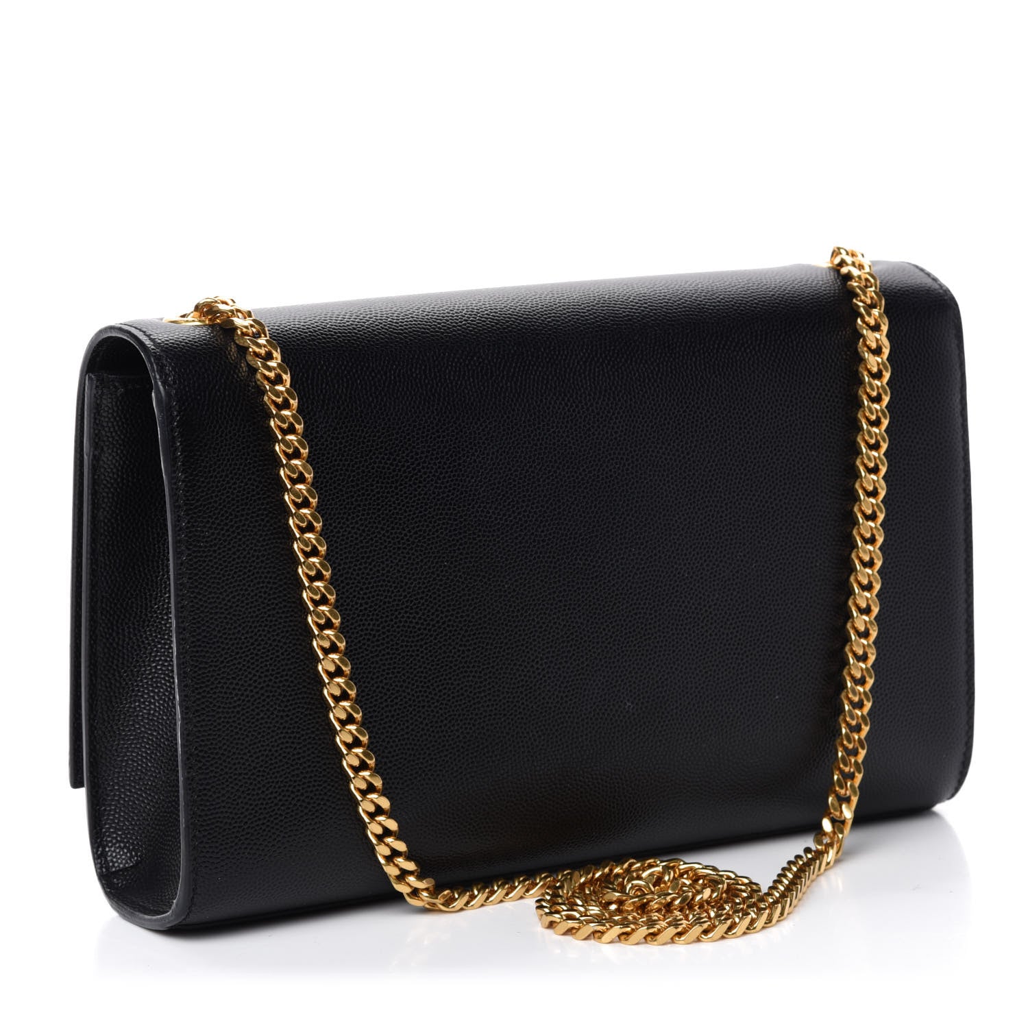 Saint Laurent Grain De Poudre Medium Classic Monogram Kate Satchel Black 3 of 11
