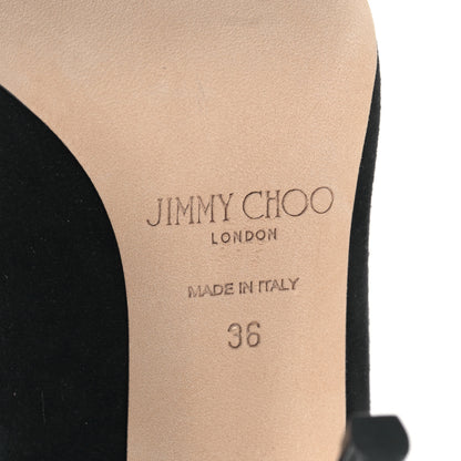 Jimmy Choo Suede Abel Pumps 36 Black 6 of 8