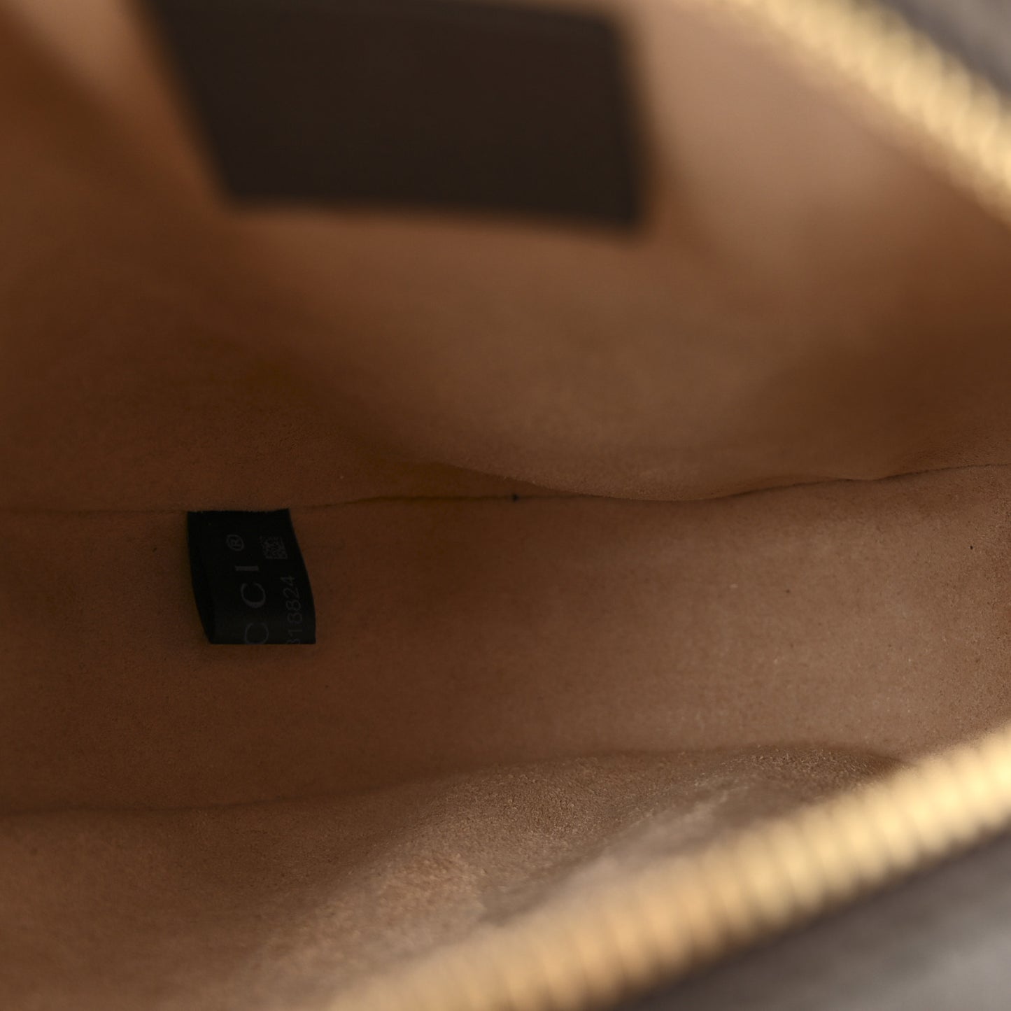 GG Supreme Monogram Web Mini Ophidia Round Shoulder Bag Brown