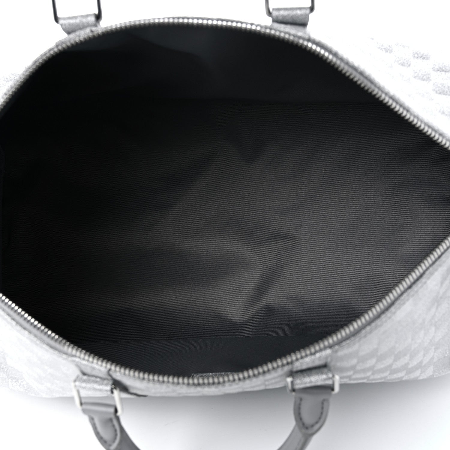 Louis Vuitton Damier Glitter Keepall Bandouliere 50 Silver 4 of 8