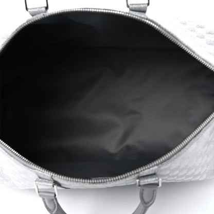 Louis Vuitton Damier Glitter Keepall Bandouliere 50 Silver 4 of 8