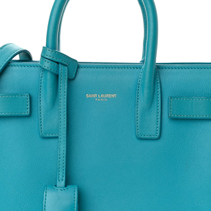 Saint Laurent Calfskin Nano Sac De Jour Turquoise 7 of 16