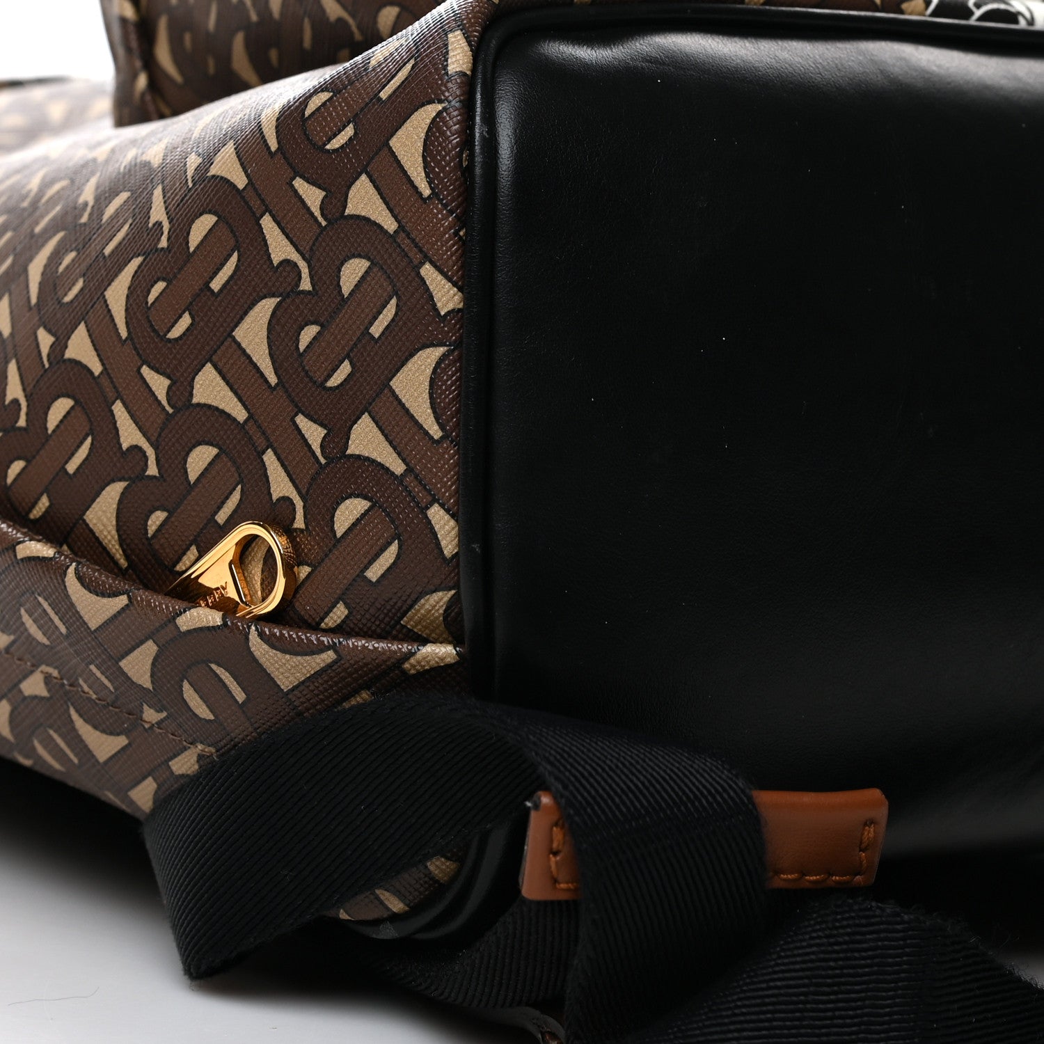 Burberry E-Canvas Monogram Stripe Backpack Bridle Brown 8 of 10