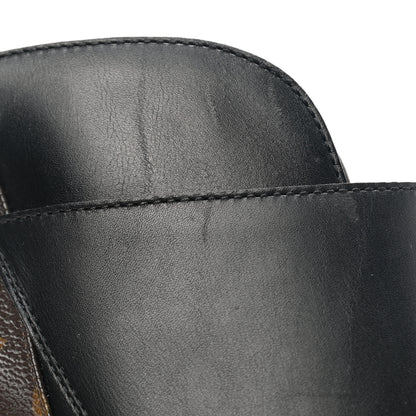 Louis Vuitton Calfskin Monogram Janet Ankle Boots 36.5 Black 9 of 9