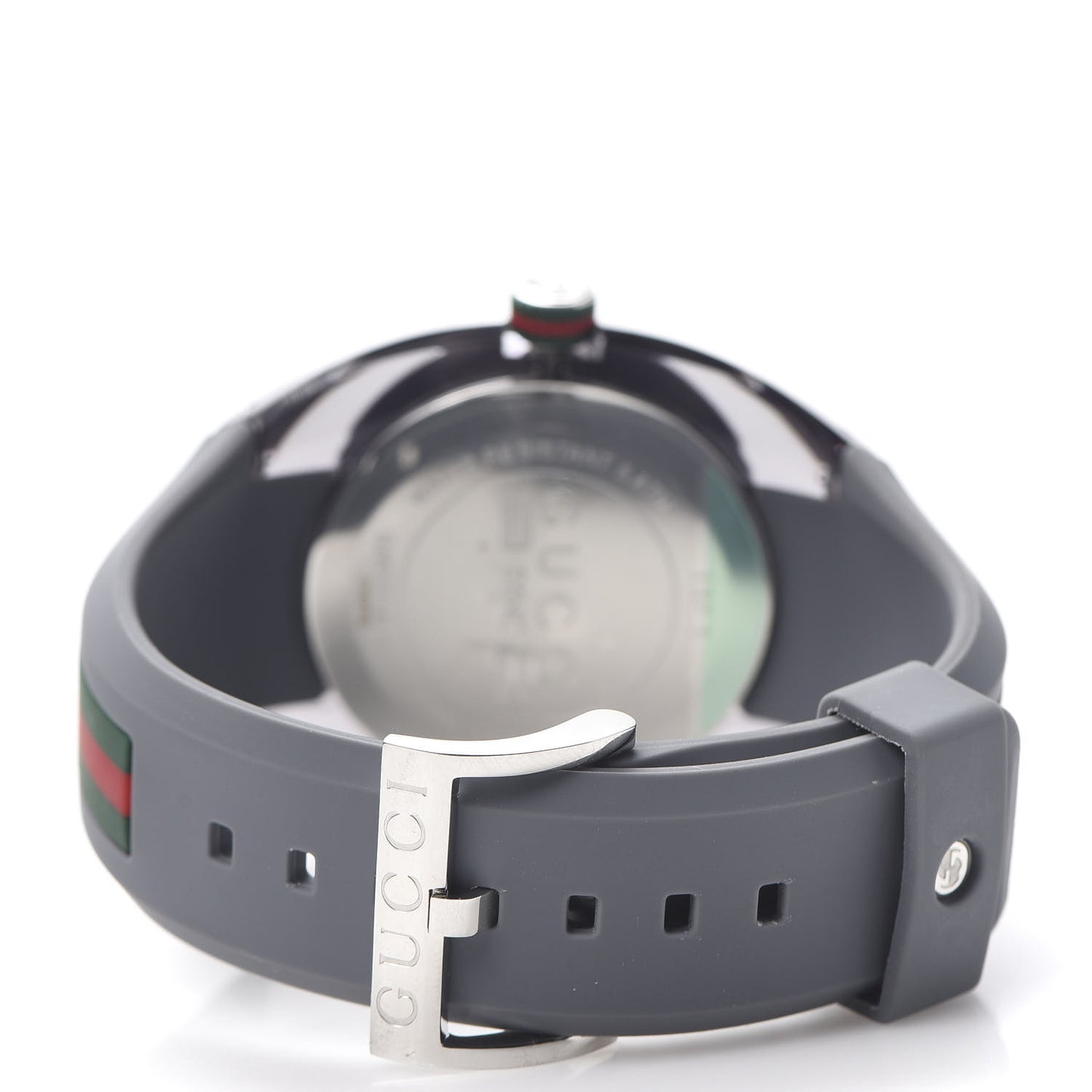 Stainless Steel Rubber 46mm Sync Web Quartz Watch Grey
